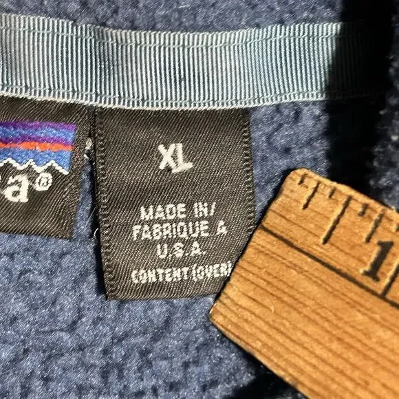 Vtg Patagonia Synchilla‎ Jacket Mens XL Full Zip USA Thick Fleece Outdoor - Picture 4 of 7